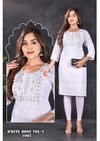 Golden White Rose Vol 2 Sequence Work Rayon Designer Kurtis Wholesale Market In Surat
